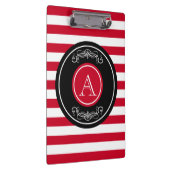 Elegantes Monogramm-Design Klemmbrett (Rechts)