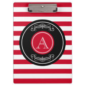 Elegantes Monogramm-Design Klemmbrett (Vorderseite)