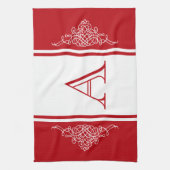 Elegantes Monogramm-Design Küchentuch (Vertikal)