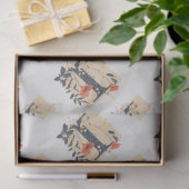 Elegantes Monogramm-Design Letter I Muster 1 Seidenpapier (Geschenk)