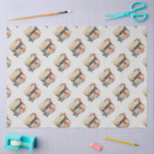 Elegantes Monogramm-Design Letter I Muster 1 Seidenpapier (Basteln)