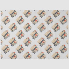 Elegantes Monogramm-Design Letter I Muster 1 Seidenpapier