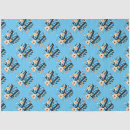 Elegantes Monogramm-Design Letter M Muster 1 Seidenpapier