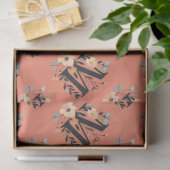 Elegantes Monogramm-Design Letter M Muster 1 Seidenpapier (Geschenk)