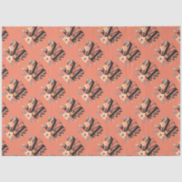 Elegantes Monogramm-Design Letter M Muster 1 Seidenpapier