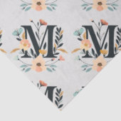 Elegantes Monogramm-Design Letter M Muster 1 Seidenpapier (Ausschnitt)