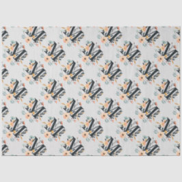 Elegantes Monogramm-Design Letter M Muster 1 Seidenpapier