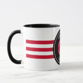 Elegantes Monogramm-Design Tasse (Links)