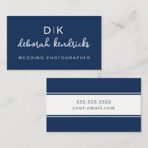 Elegantes Monogramm-Design und Minimalismus Visitenkarte