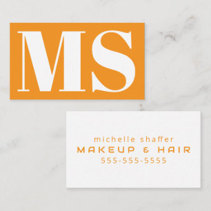 Elegantes Monogramm-Design und Minimalismus Visitenkarte