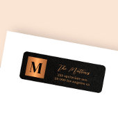 Elegantes Monogramm Erstgold
