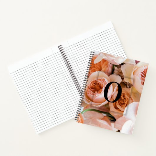 Elegantes Monogramm für den benutzerdefinierten An Notizblock (Innenseite)