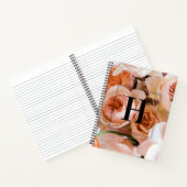 Elegantes Monogramm für den benutzerdefinierten An Notizblock (Innenseite)