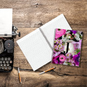 Elegantes Monogramm für den benutzerdefinierten An Notizblock