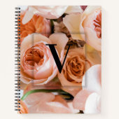 Elegantes Monogramm für den benutzerdefinierten An Notizblock (Vorderseite)