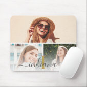 Elegantes Monogramm für Fotolollage Mousepad (Mit Mouse)