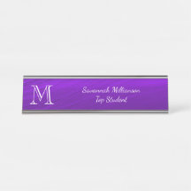Elegantes Monogramm für Lila Imitate