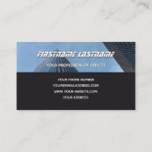 Elegantes monogramm-Gebäude für saubere Architektu Visitenkarte (Rückseite)