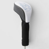 Elegantes Monogramm Golf Headcover (angewinkelt)