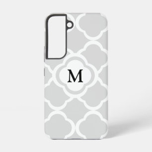 Elegantes Monogramm Grau Samsung Galaxy Hülle