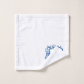 Elegantes Monogramm in Sea Muschel Cartouche-Templ Badhandtuch Set (Waschlappen)