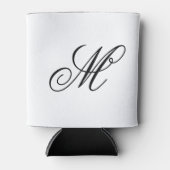 Elegantes Monogramm-Initial Dosenkühler (Vorderseite)