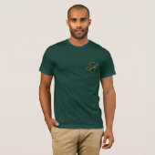 Elegantes Monogramm-Initial-Logo-Mitarbeiterunifor T-Shirt (Vorne ganz)