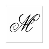 Elegantes Monogramm Initial Selbstfärbestempel Permastempel (Design)