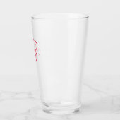 Elegantes Monogramm-Initial-Typografie-Logo Glas (Links)