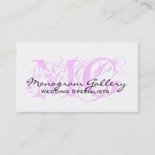 Elegantes Monogramm-kundengerechte Visitenkarte