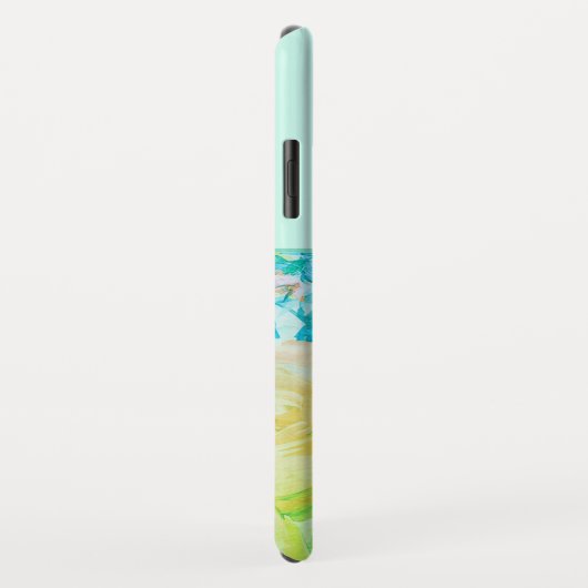 Elegantes Monogramm mit lackierter Frühlingsgrün Case-Mate iPhone Hülle (Hinten/Rechts)