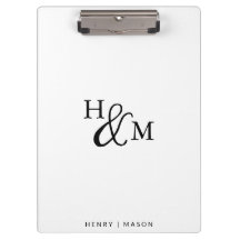 Elegantes Monogramm Modernes Minimalistisch