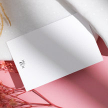 Elegantes Monogramm Modernes Minimalistisches Budg