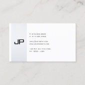 Elegantes Monogramm Modernes, Minimalistisches Sch Visitenkarte (Rückseite)