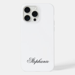 Elegantes Monogramm-Name in Schwarz und Weiß iPhone 15 Pro Max Hülle