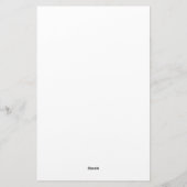 Elegantes Monogramm-Papier Briefpapier (Rückseite)