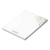 Elegantes Monogramm-Papier Notizblock (Rotiert)