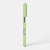 Elegantes Monogramm Personalisiert hellgrün iPhone Hülle (Rechte Seite)