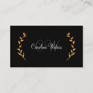 Elegantes Monogramm Persönlicher Concierge Visitenkarte