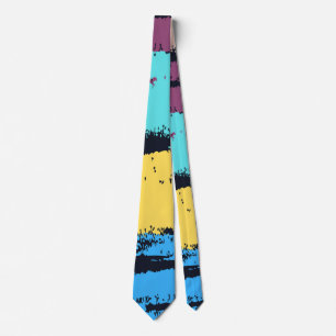 Elegantes Monogramm-Pinsel-Malerei Krawatte