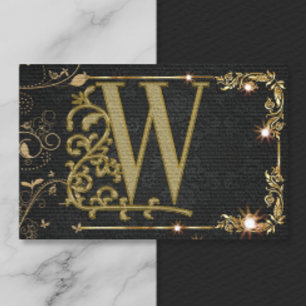 Elegantes Monogramm Professional Visitenkarte