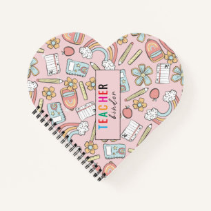 Elegantes Monogramm-Schriftbüro-Schul-3-Ring-Binde Notizblock