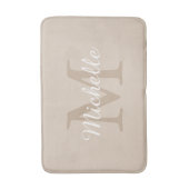 Elegantes Monogramm-Schriftname Badematte (Vorderseite Vertikal)