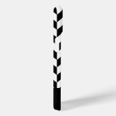 Elegantes Monogramm Schwarz/Weiß Case-Mate iPhone Hülle (Rückseite / Rechts)