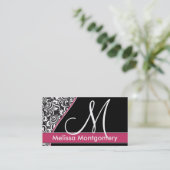 Elegantes Monogrammgeschäft - Visitenkarte (Stehend Vorderseite)
