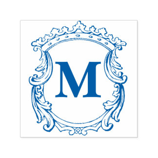 Elegantes Monogrammwappen  Permastempel