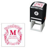 Elegantes Monogrammwappen  Permastempel (Beispiel)