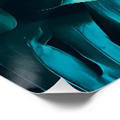 Elegantes Monstera-Blatt-Wandkunst-Poster Poster (Ecke)