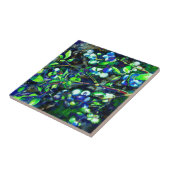 Elegantes Moody-Blaubeerengemälde Fliese (Seite)