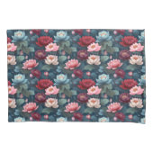 Elegantes Moody Modern Lotus Blume Muster Kissenbezug (Vorderseite-Links)